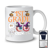 1st Grade Boo Crew, Scary Halloween Boo Ghost Witch Zombie Eyes, Proud Careers Group T-Shirt