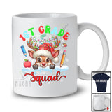 1st Grade Squad; Wonderful Christmas Lights Reindeer; Family X-mas Students Teacher T-Shirt