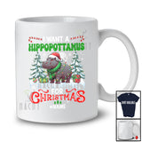 Personalized Custom Name I Want A Hippopotamus For Christmas; Lovely X-mas Hippo Zoo Animal T-Shirt