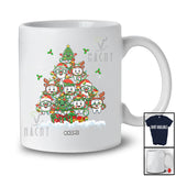 Personalized Custom Name Santa Elf Teeth Christmas Tree; Lovely X-mas Lights Dental Dentist T-Shirt