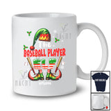 Personalized Custom Name The Baseball Player Elf; Joyful Christmas Elf Snow Around; Family T-Shirt