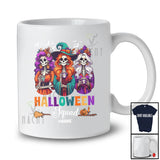 Personalized Custom Name Halloween Squad; Creepy Three Witch Girl Skeleton Coffee T-Shirt