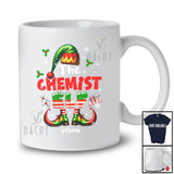 Personalized Custom Name The Chemist Elf; Joyful Christmas Elf Snow Around; Family T-Shirt