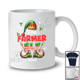 Personalized Custom Name The Farmer Elf; Joyful Christmas Elf Snow Around; Family T-Shirt