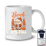 Personalized Custom Name Bruh It's Fall; Amazing Thanksgiving Sheep Fall Tree; Farm Farmer T-Shirt