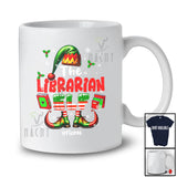 Personalized Custom Name The Librarian Elf; Joyful Christmas Elf Snow Around; Family T-Shirt