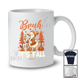 Personalized Custom Name Bruh It's Fall; Amazing Thanksgiving Duck; Fall Tree; Farm Farmer T-Shirt