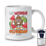 Personalized Custom Name I Ate Watermelon Yesterday; Sarcastic Halloween Family T-Shirt