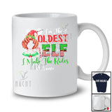 Personalized Custom Name Oldest Elf; Awesome Christmas Elf Rules; Sister Family T-Shirt