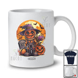 Personalized Custom Name Witch Skull Basketball Player; Creepy Halloween Pumpkin Sport Playing T-Shirt