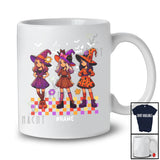 Personalized Custom Name Leopard Three Witch Girls; Amazing Halloween Women Family T-Shirt