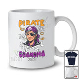 Personalized Custom Name Pirate Grandma; Humorous Halloween Costume Women Family Group T-Shirt