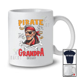 Personalized Custom Name Pirate Grandpa; Humorous Halloween Costume Women Family Group T-Shirt