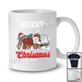 Personalized Custom Name Merry Christmas; Amazing Three Plaid Leopard Teacher Tools T-Shirt