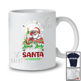 Personalized Custom Name Nice To Your Lunch Lady Santa; Awesome Christmas Tree Moon Plaid T-Shirt