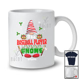 Personalized Custom Name The Baseball Player Gnome; Lovely Christmas Gnome Snow; Family Group T-Shirt