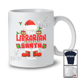 Personalized Custom Name The Librarian Santa; Lovely Christmas Santa Snow; Family Group T-Shirt