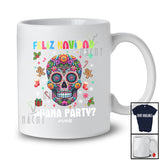 Personalized Custom Name Feliz Navidad Juana Party; Amazing Christmas Surgar Skull Mexican T-Shirt