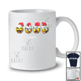 Personalized Custom Name Four Santa Softball Face Emotion Collection; Merry Christmas Player T-Shirt