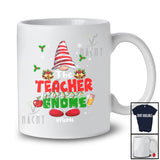 Personalized Custom Name The Teacher Gnome; Lovely Christmas Gnome Snow; Family Group T-Shirt
