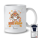 Personalized Custom Name NICU Gobble Squad; Amusing Thanksgiving Turkey Nurse Nursing T-Shirt