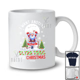 Personalized Custom Name I Want Another Ultra Trail For Christmas; Joyful Santa Runner Running T-Shirt