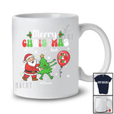 Personalized Custom Name Merry Christmas Happy New Year; Lovely X-mas Tree Santa Groovy T-Shirt