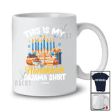 Personalized Custom Name My Hanukkah Pajama Shirt; Lovely Chanukah Menorah; Family T-Shirt