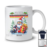Personalized Custom Name Frohe Weihnachten; Joyful Christmas Snow Santa German Flag T-Shirt