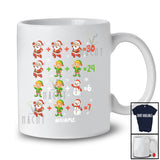 Personalized Custom Name Order Of Operations; Joyful Christmas Quiz Math Teacher Santa Elf T-Shirt