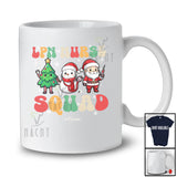 Personalized Custom Name LPN Nurse Squad; Humorous Christmas Tree Snowman Santa T-Shirt