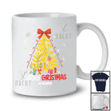 Personalized Custom Name Merry Christmas; Humorous X-mas Tree Banana; Farming Fruit Vegan T-Shirt