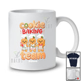 Personalized Cookie Baking Team; Awesome Christmas Custom Name Three Gingerbread Baker T-Shirt
