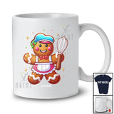 Personalized Custom Name Gingerbread Lunch Lady; Proud Christmas Jobs Baking Baker T-Shirt