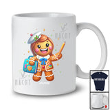 Personalized Custom Name Gingerbread School Counselor; Proud Christmas Jobs Baking Baker T-Shirt