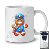 Personalized Custom Name Gingerbread Postal Worker; Proud Christmas Jobs Baking Baker T-Shirt