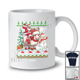 Personalized Custom Name Santa Riding Sheep; Awesome Christmas Sweater Snowman Farmer T-Shirt