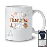 Personalized Custom Name One Thankful Nurse; Awesome Thanksgiving Leopard Plaid Coffee T-Shirt