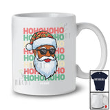 Personalized Custom Name 3Ho; Awesome Christmas Black Afro African Santa Face; Family T-Shirt