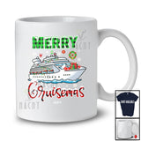 Personalized Custom Name Merry Cruisemas; Awesome Christmas Lights Cruise Ship Captain T-Shirt