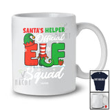 Personalized Custom Name Santa's Helper Elf Squad; Lovely Christmas Elf Shoes Hat Family T-Shirt