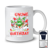 Personalized Custom Name Did You Gnome Birthday; Joyful Christmas Tree Snow Gnomes Squad T-Shirt
