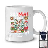 Personalized Custom Name Goomas Squad; Lovely Christmas Three Santa Reindeer Goose; Farmer T-Shirt