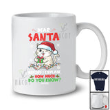 Personalized Custom Name Santa Before I Explain; Lovely Christmas Lights Cat Naughty T-Shirt