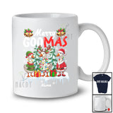 Personalized Custom Name Merry Goomas; Lovely Christmas Three Santa Reindeer Goose; Farmer T-Shirt