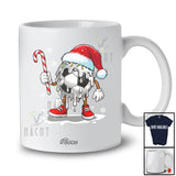 Personalized Custom Name Melting Soccer Candy Canes; Joyful Christmas Santa Player Sport T-Shirt