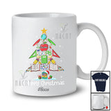 Personalized Custom Name Merry Christmas; Lovely Teacher Equipment Tools X-mas Tree T-Shirt