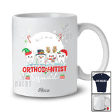 Personalized Custom Name Orthodontist Squad; Adorable Christmas Moon Tooth Dentist Dental T-Shirt