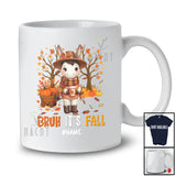 Personalized Custom Name Bruh It's Fall; Amazing Thanksgiving Tree Donkey Drink Coffee Pumpkin T-Shirt