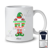 Personalized Custom Name The Photographer Elf; Awesome Christmas Sport Playing Team T-Shirt